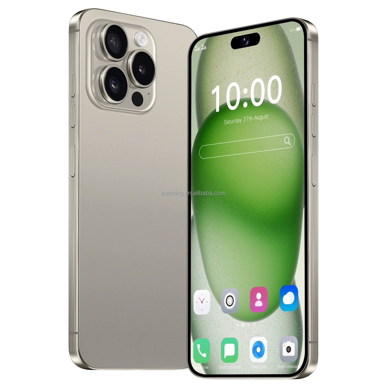 Hot Sale Original I New Phone 15 Pro Max Phone Clone Version Dual Sim Card 10-core 5g Phone And Logo And Original Package