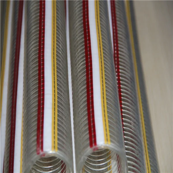 Transparent Tube Vacuum Tube Plastic Reinforced 100mm Clear PVC Oil-pipe Steel Wire Hose