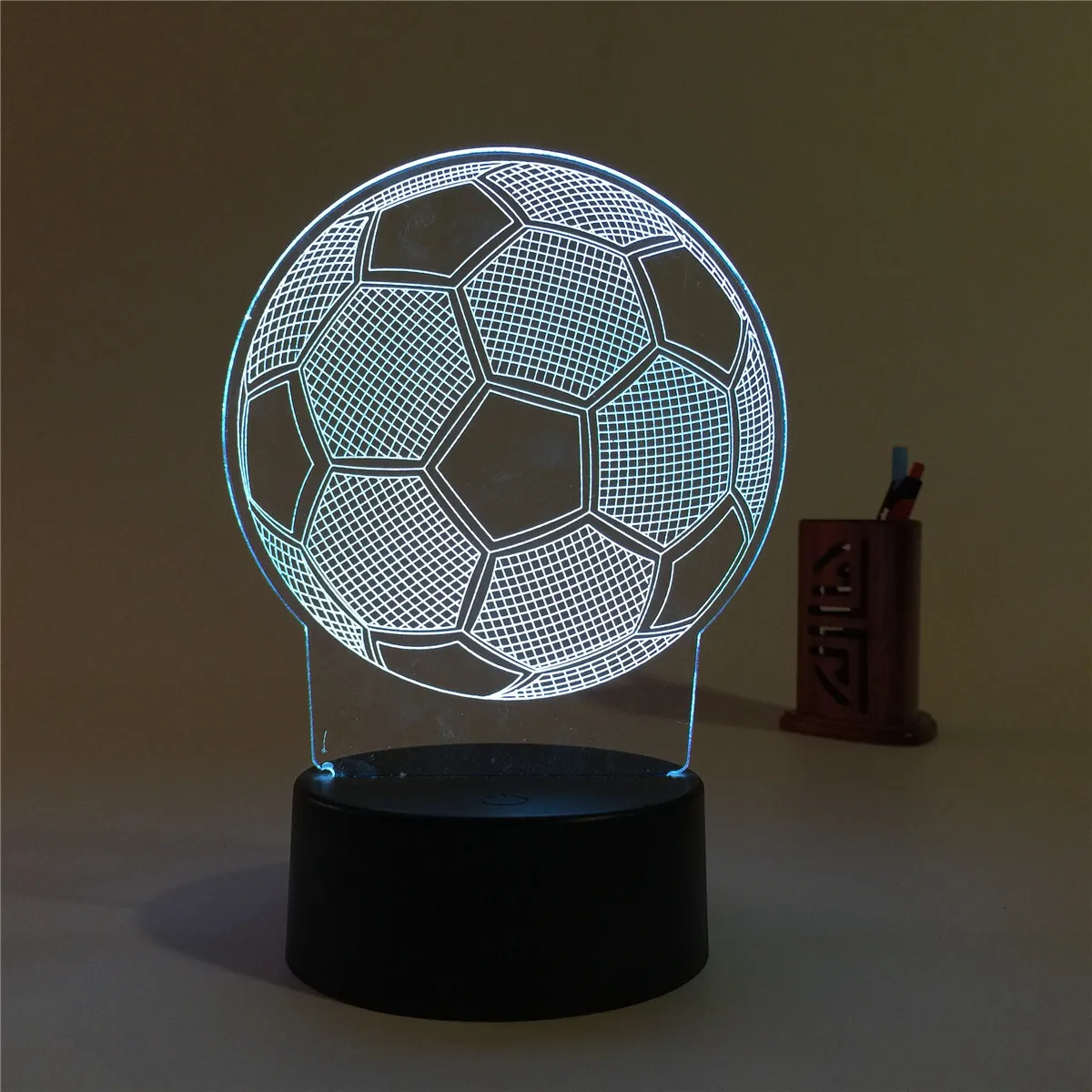 Popular Products football fan gifts acrylic 3D illusion LED night light