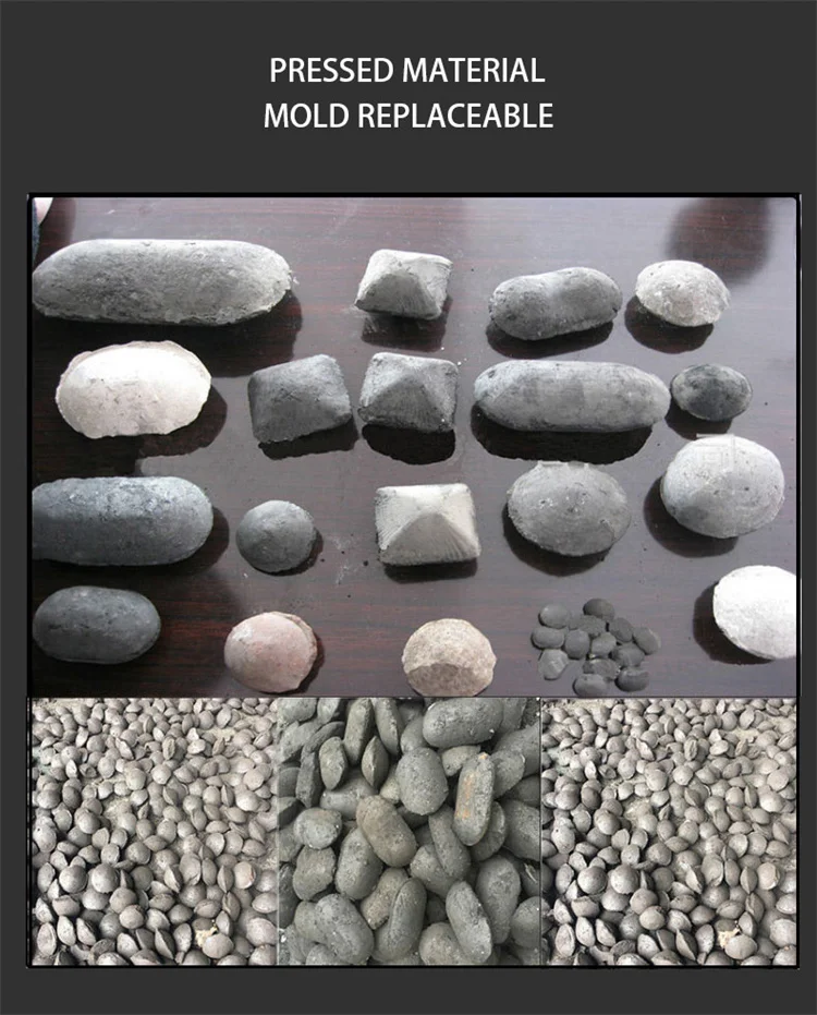 2024 China 1000kg/h coal briquette making ball press machine briquette manufacturing machine