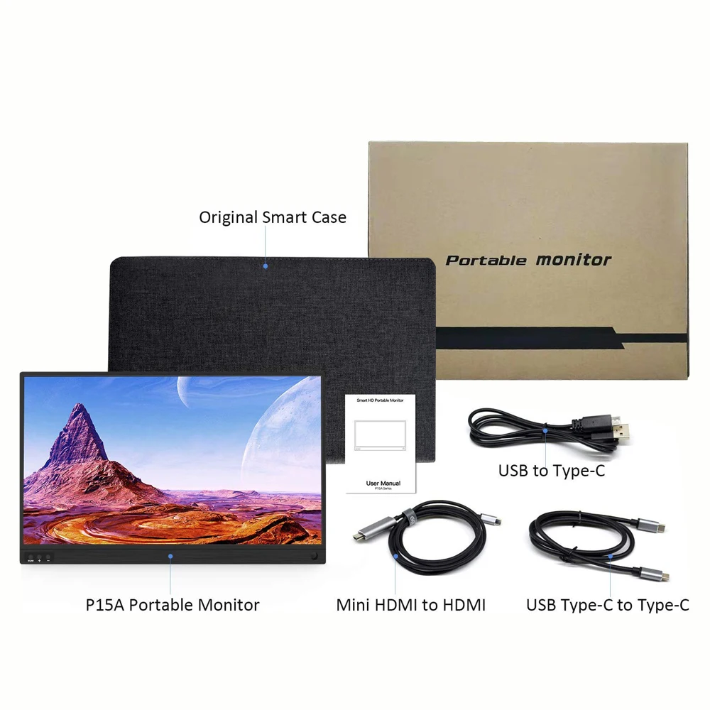 15 inch Phone External Laptop Extended Split Screen Portable Monitor laptop extension triple portable monitor