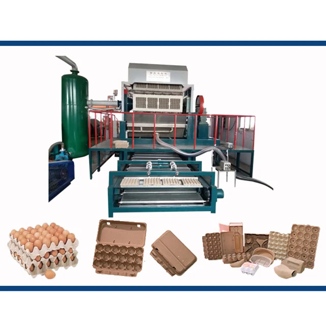 Low cost automatic paper recycling pulp egg tray production line