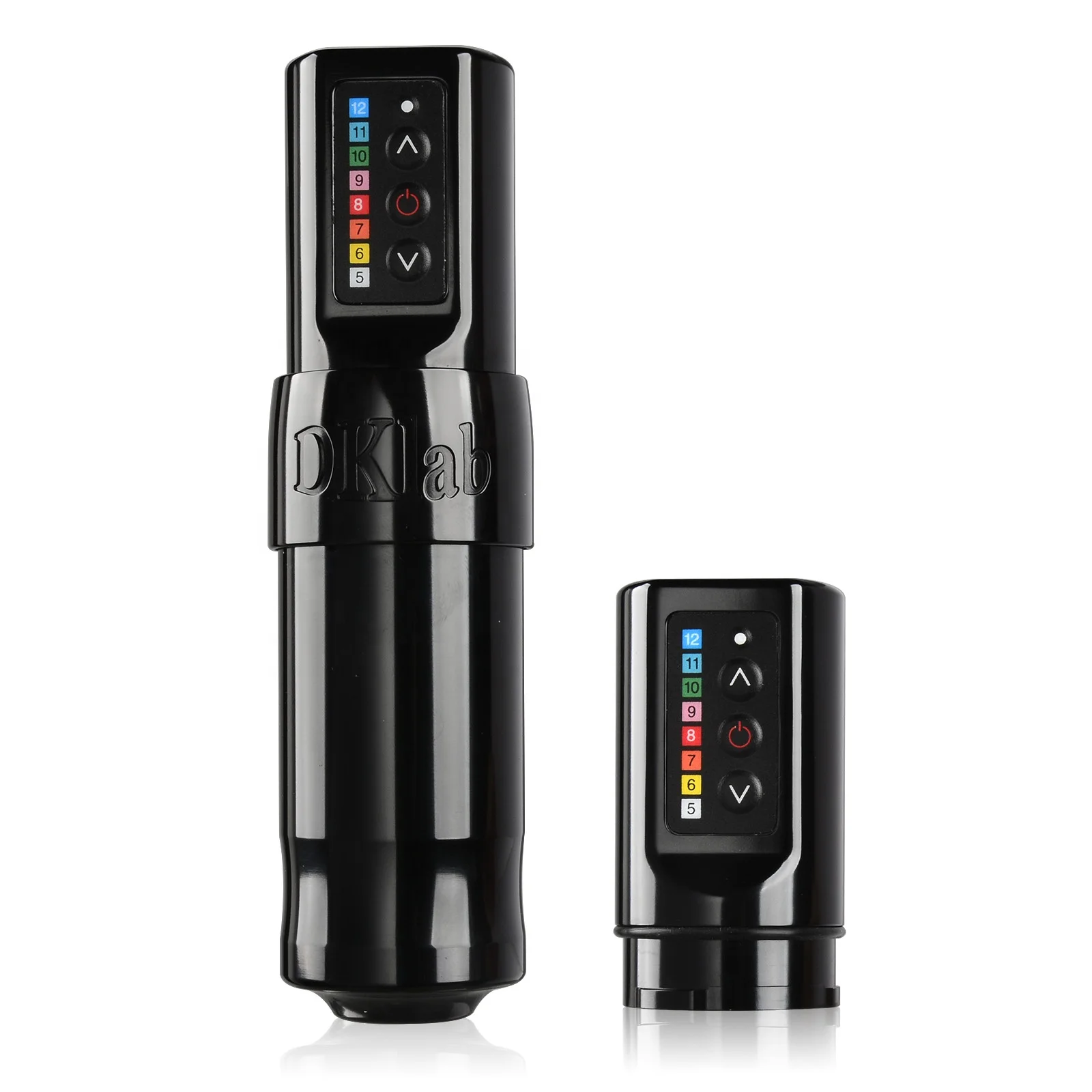 
New Professional Wireless Battery Rotary Tattoo Machine Black 2400 mAh Dual Battery Tattoo Pen 