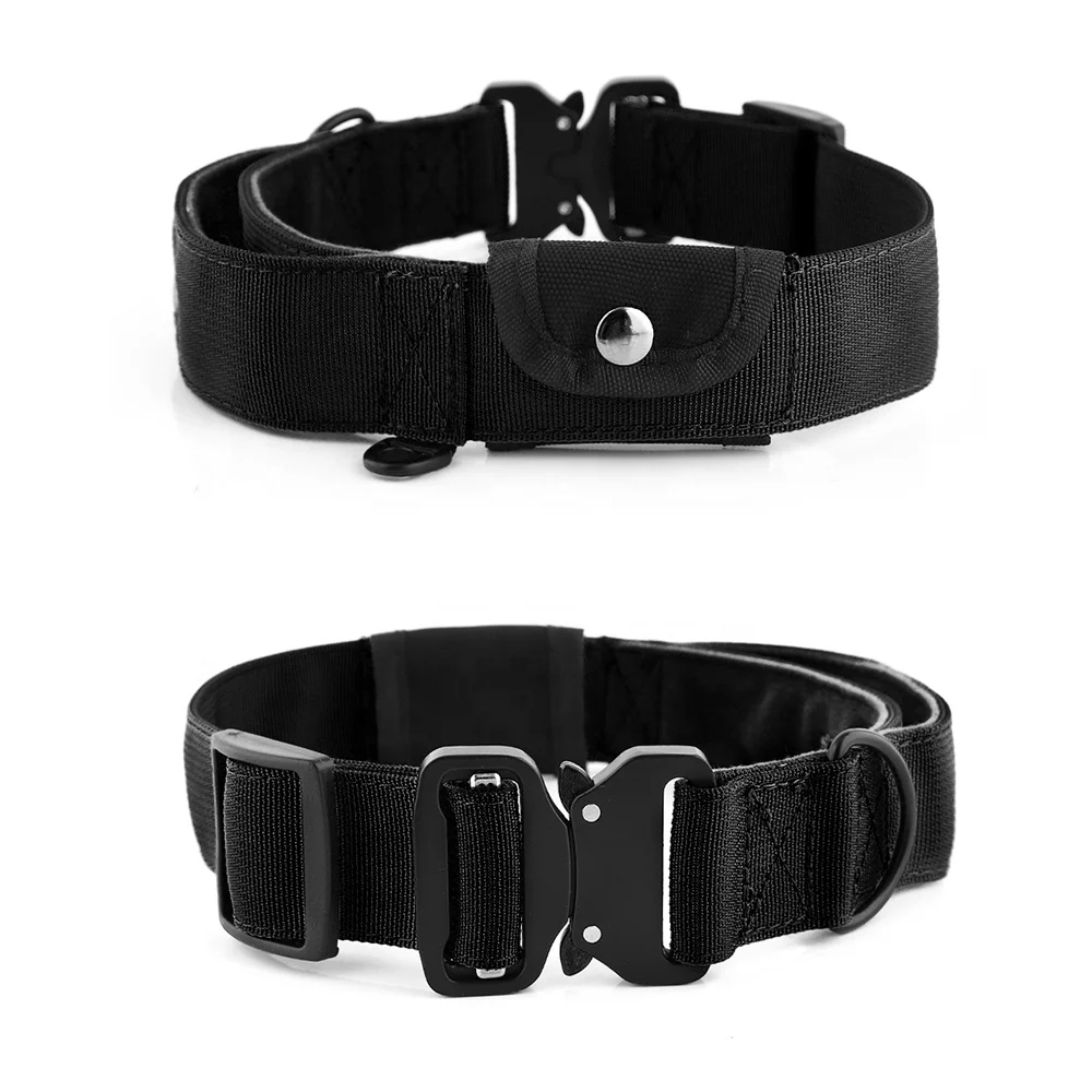 2023 New Design Tactical Dog Collar K9 Dog Collar with Heavy Duty Metal RIBBONS Floral Durable Wide Nylon Quick Release 50pcs