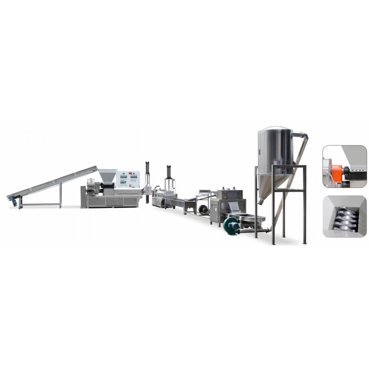 Pe Pvc Scrap Plastic Recycling Pelletizing Extruder Machine plastic recycling production line