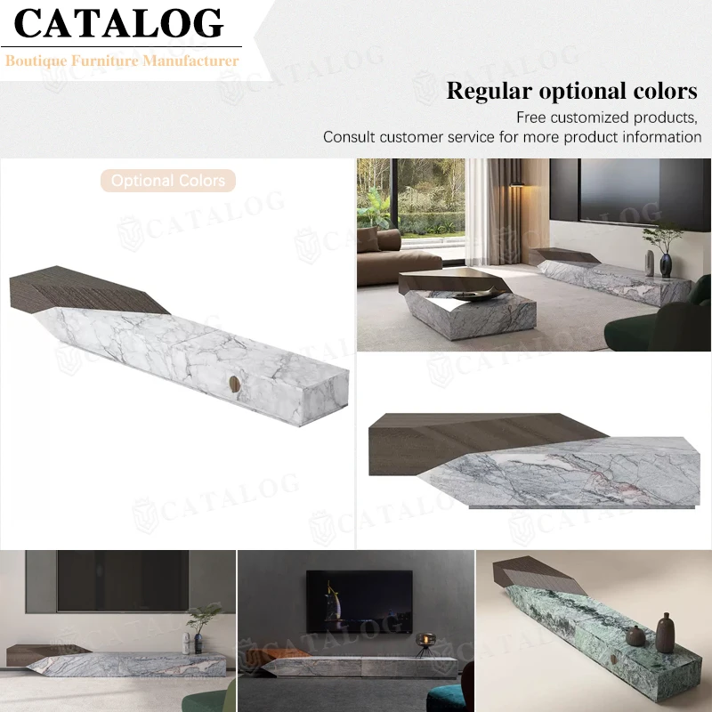 CATALOG Home Furniture Tv Unit Cabinet Classic Marble Tv Stand Cabinet Panel Furniture Living Room Furniture Tv Cabinet Floor