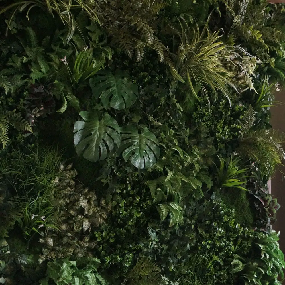 Anti-UV Plastic Artificial Boxwood wall grass panel plant green wall for indoor outdoor decoration