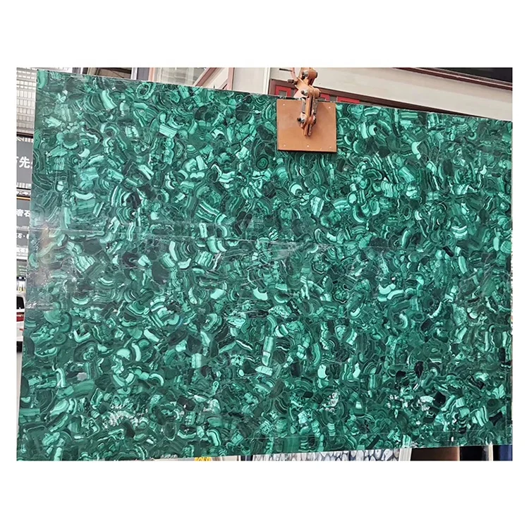 Natural Malachite Green Stones Agate Slab Luxury Malachite Slab for Home Wall Decoration