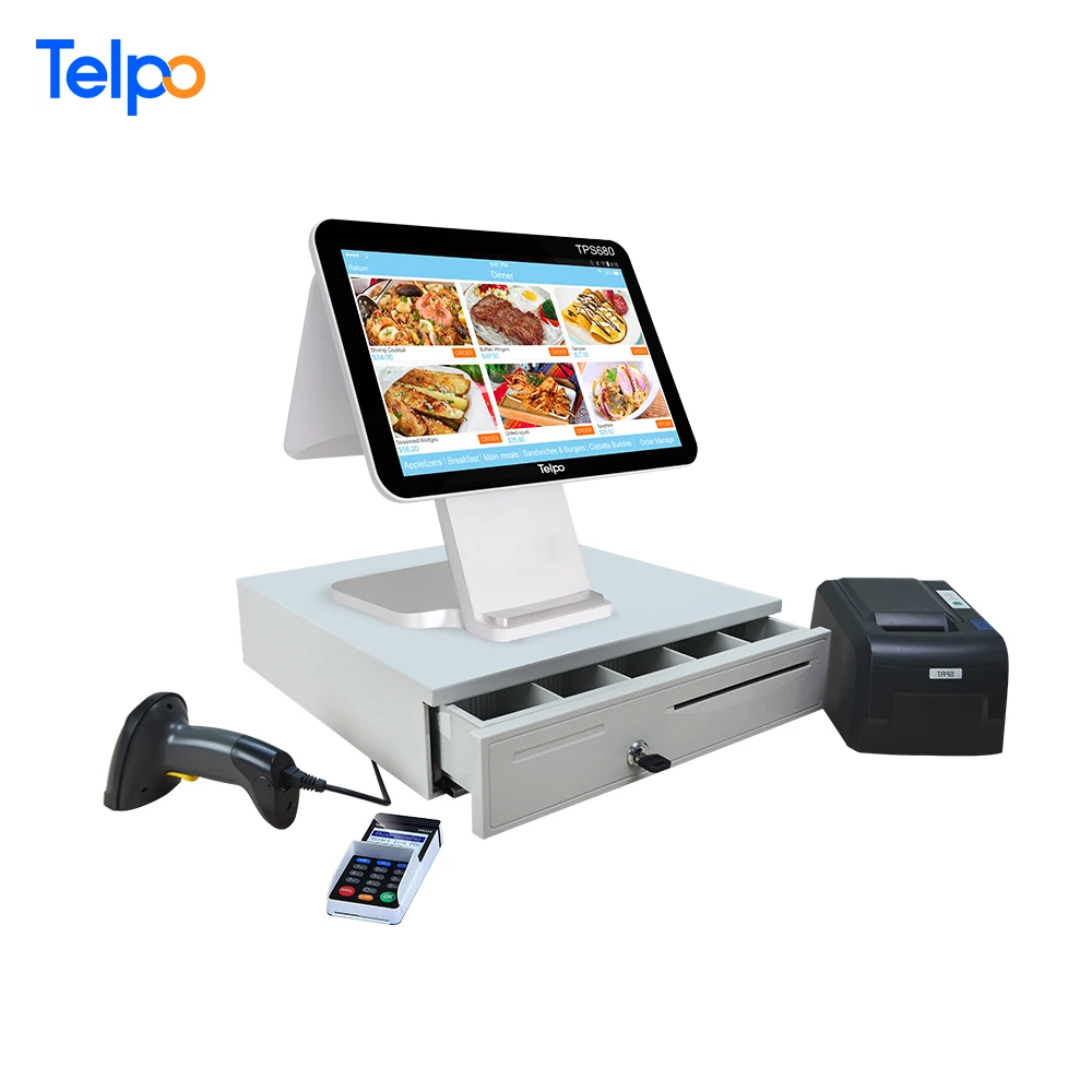 Комплект punto de venta supermercado Каха registradora кассира устройства android 11 системы pos