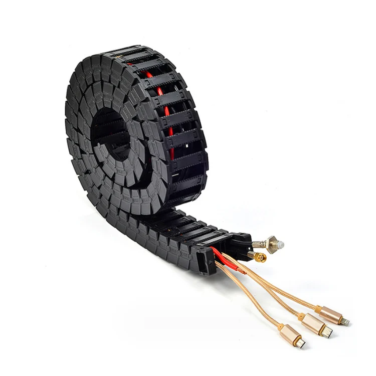 25X70 R55 plastic flexible cable carrier tray carrier for laser machine craving machine track drag cha jflo cable chainin