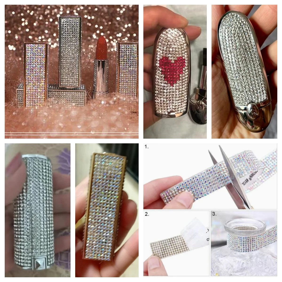 Hot Selling Wholesale SS6 Rhinestone Sheet 24*40 cm Multiple Colors Crystal Rhinestone Sticker Sheet