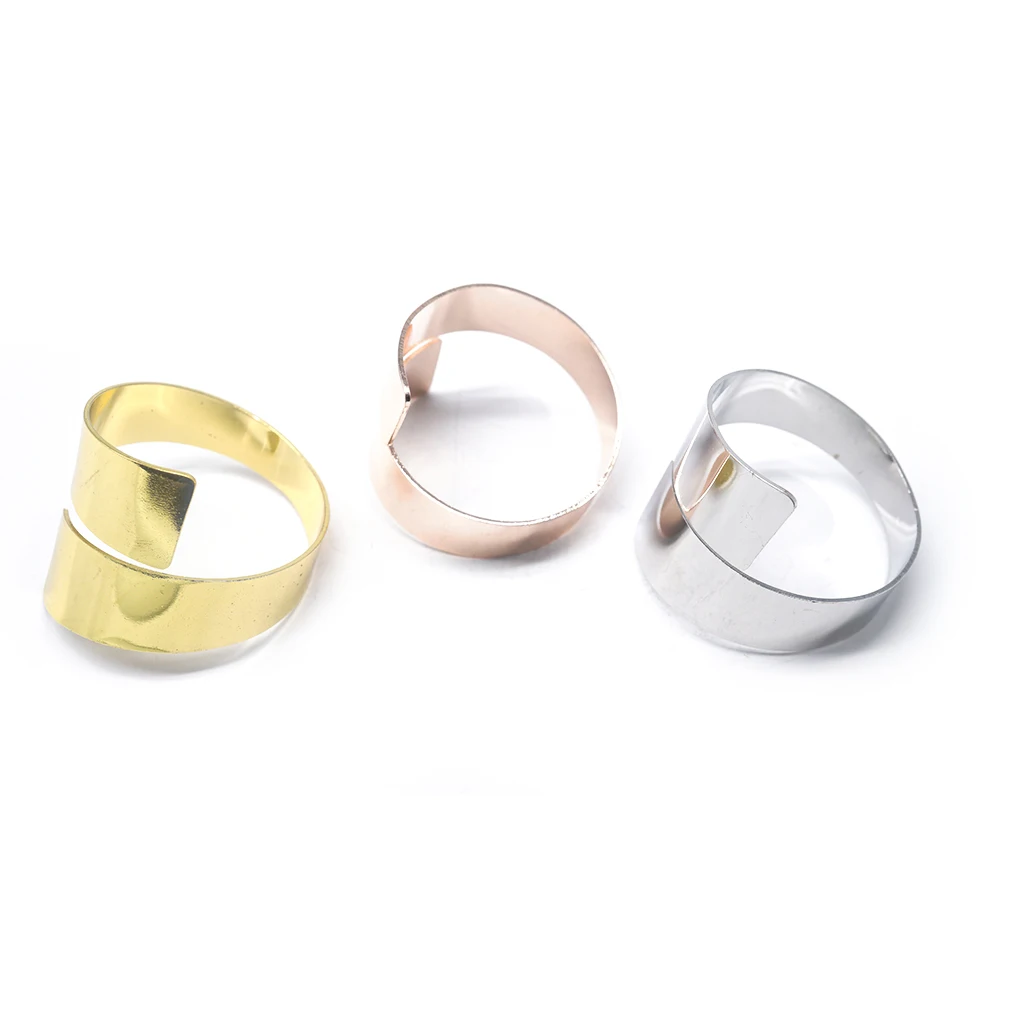 Wholesale kitchen accessories stainless steel diy tissue napkin ring holder for wedding home hotel restaurant decor