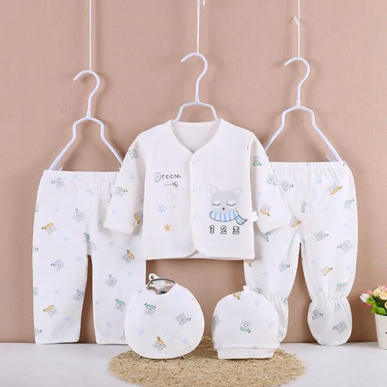 
Comfortable baby clothes sets 5pcs baby clothing suits new born baby clothes sets 
