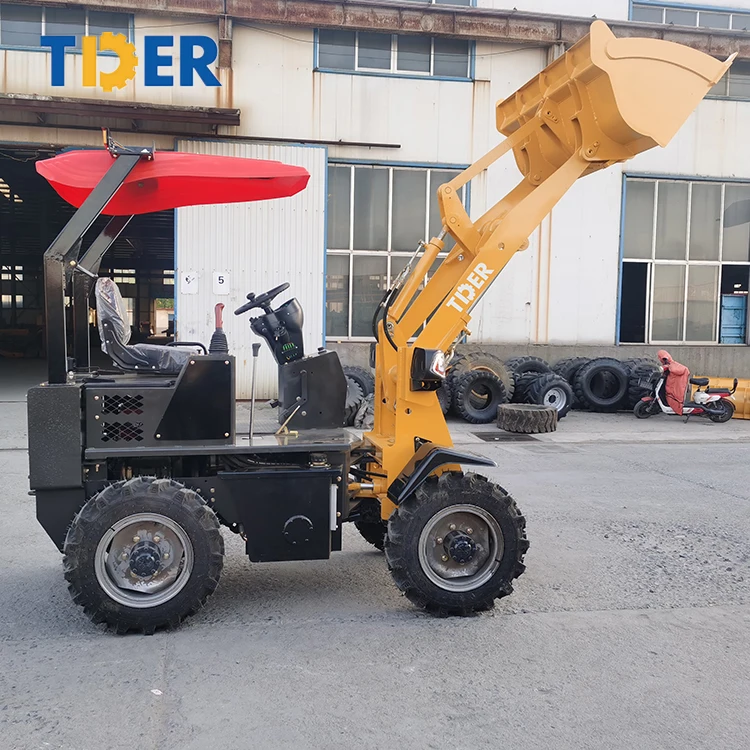2024 TDER 0.8 ton loader mini loader china 906 mini wheel loader in farm