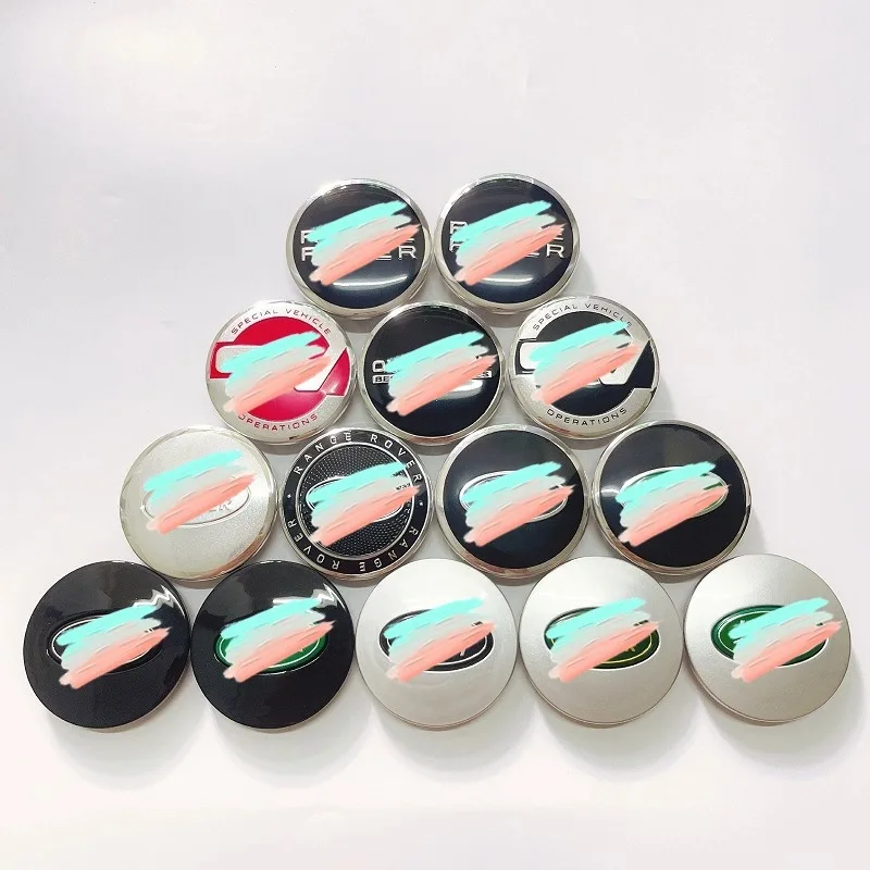 Factory Stock 62mm Car Emblem Badges Wheel center caps for Land Rover Ranger Rover Sport Evoque