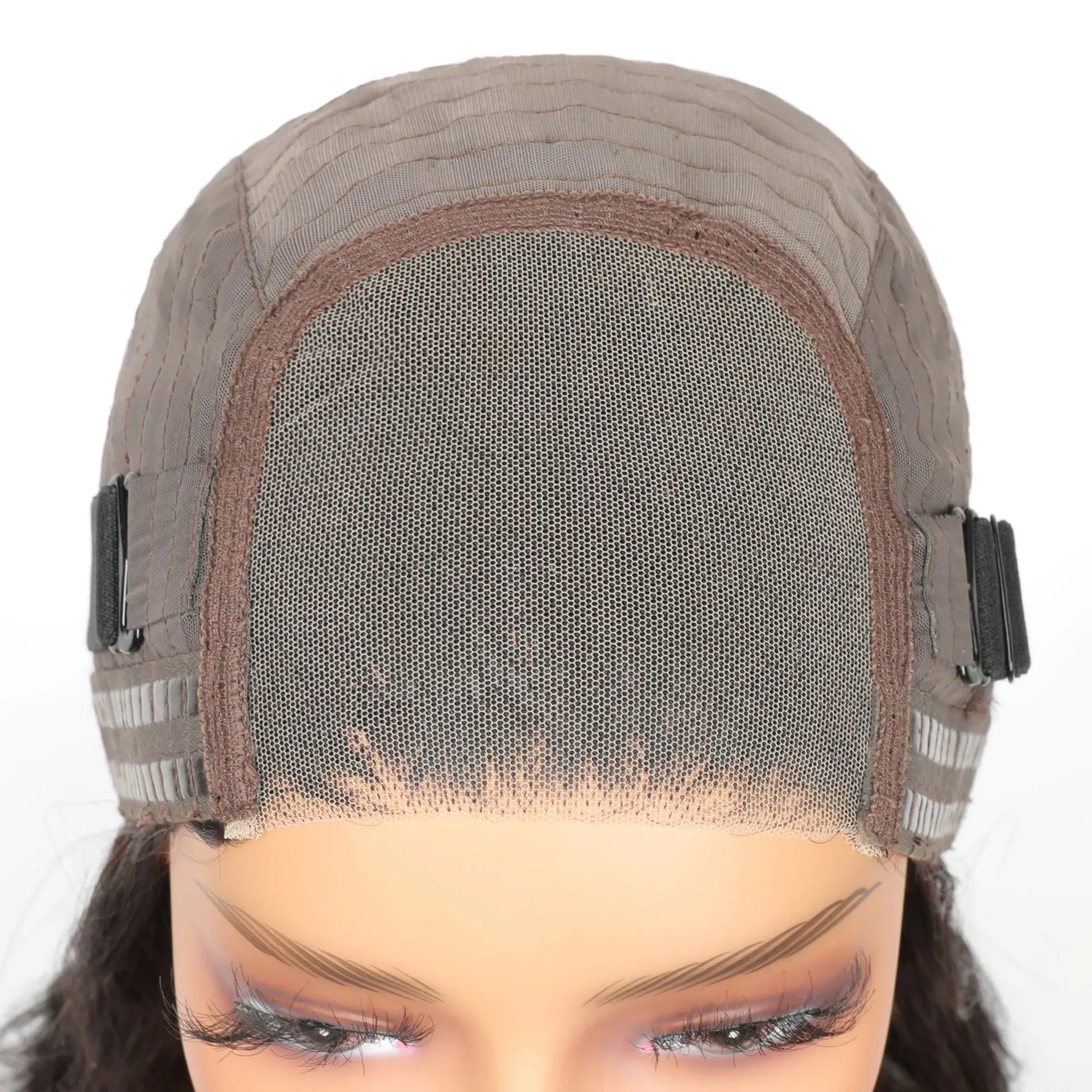 5x5 Body Wave human hair wig gel free head cover natural color wave real hair wig set