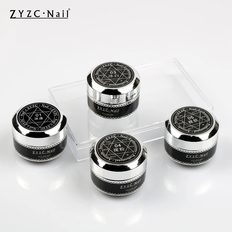 ZYZC OEM Nail Gel Extension clear abs acrylic extension cover soft gel