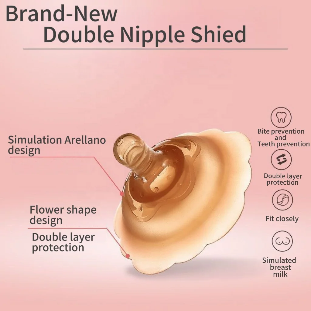 Breast shields nipple protection BPA Free nipple pacifier breast milk feeding anti bite device
