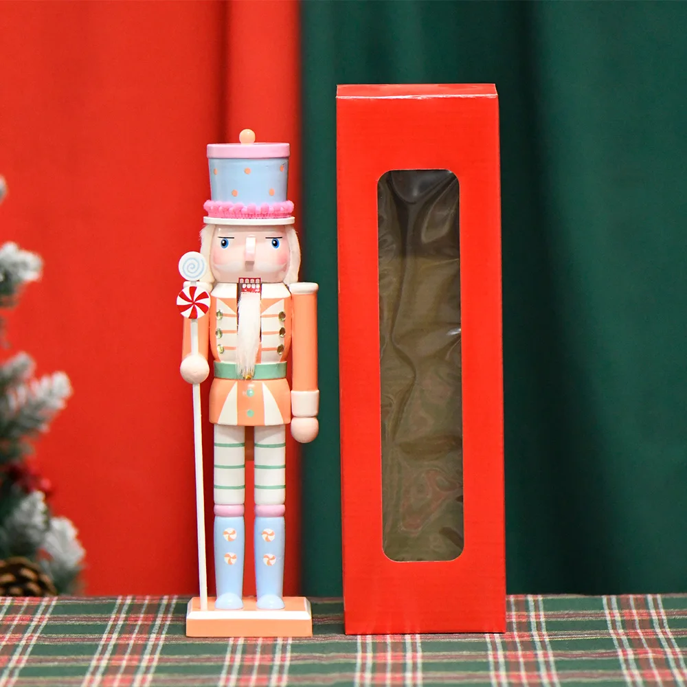 Navidad Декор Cascanueces оранжевый деревянный 12 дюймов рождественские украшения Щелкунчик по конкурентоспособной цене