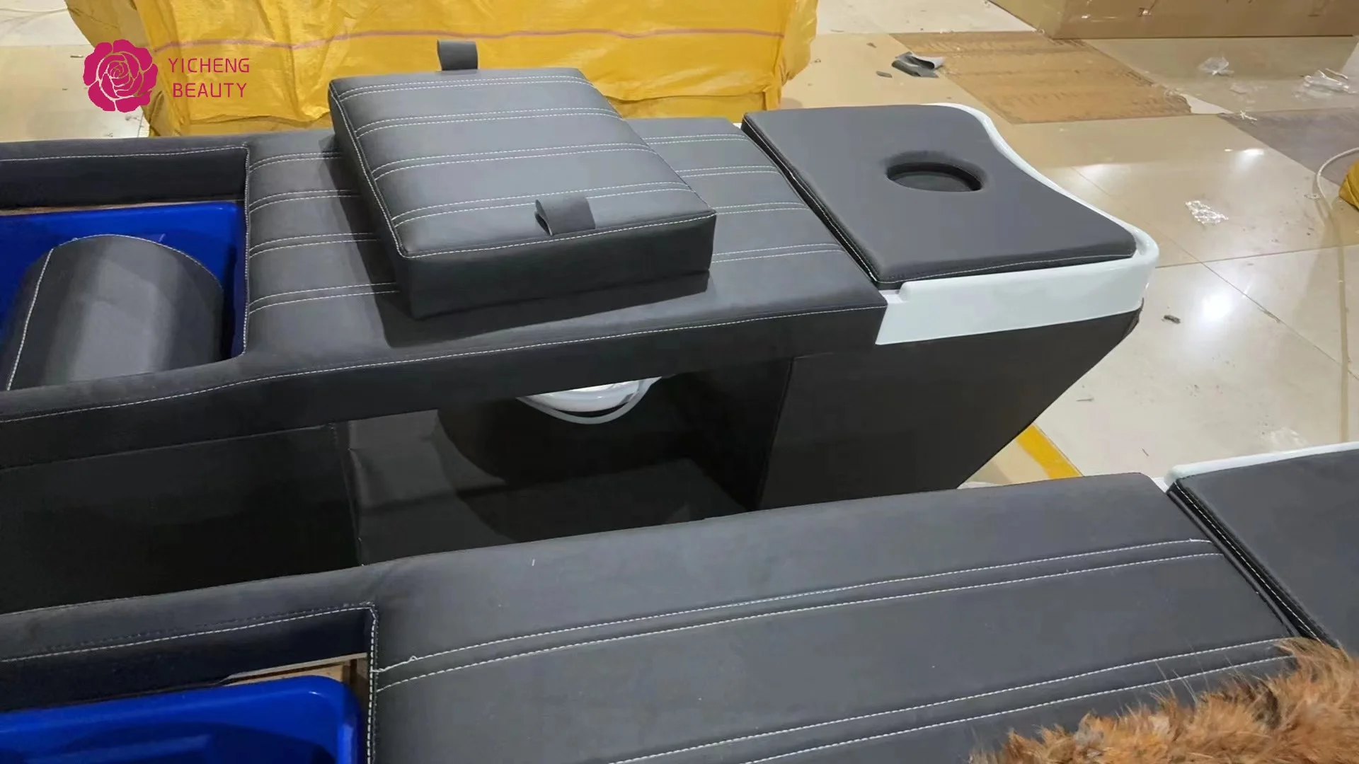 Yicheng Beauty Modern Thai Style Spa Head Water Therapy Beauty Hair Salon Shampoo Bed Professional Hair Shampoo Bed for Sale