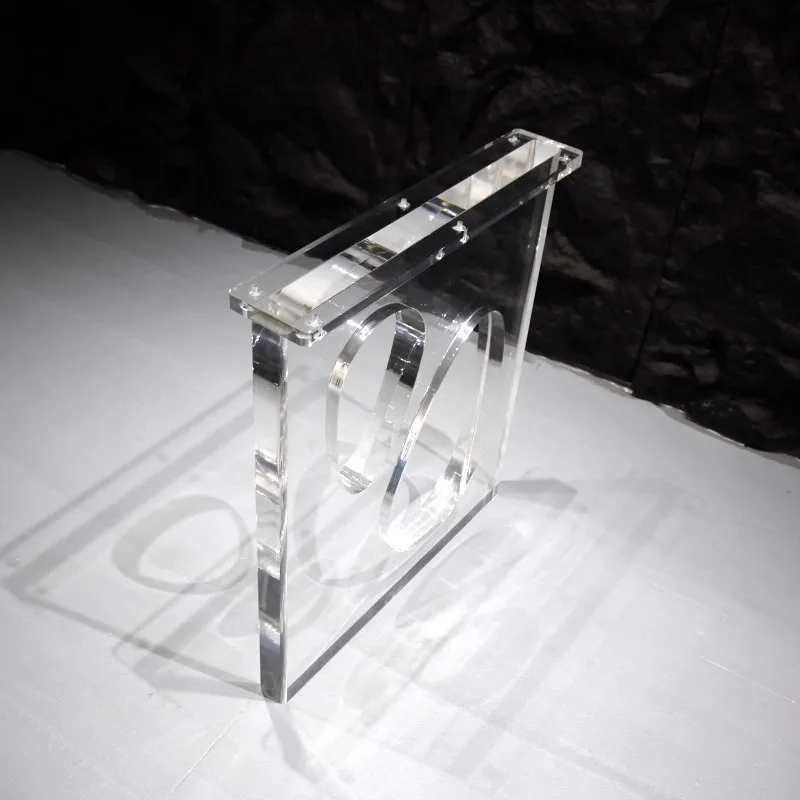 Custom Acrylic Furniture Leg For Dining Living Restaurant Table Modern Clear Decor Plexiglass Furniture Sofa Chair Table Leg