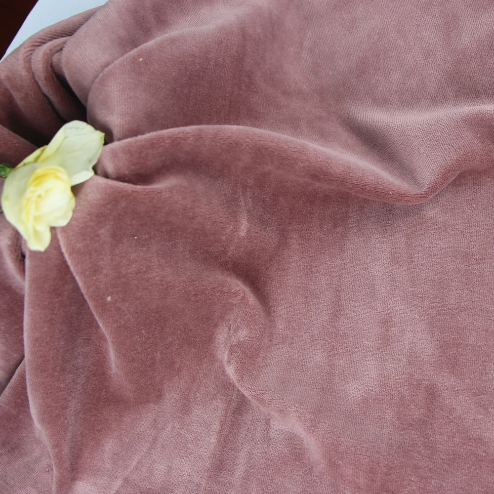 2021 Hot Selling All New Design 75% Cotton 25% Poly Dyed Velour Fabric for Shirt and Sun-top