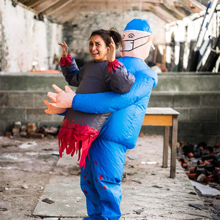 Best Sell Funny Horror  Halloween  Inflatable Costume Inflatable Surgeon Doctor Costume