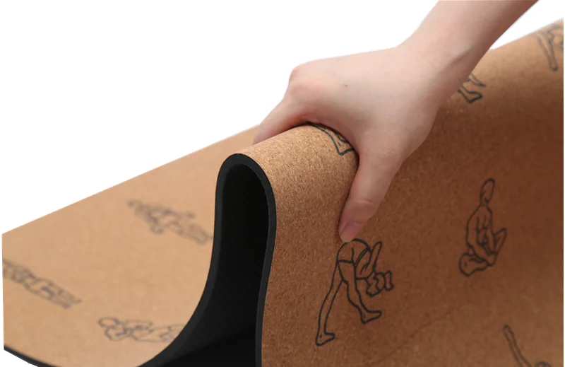 Factory Wholesale Custom LOGO Eco Friendly Yoga Natural Fitness Cork Tpe Yoga Mat 5mm Mat Cork Yoga Non Slip