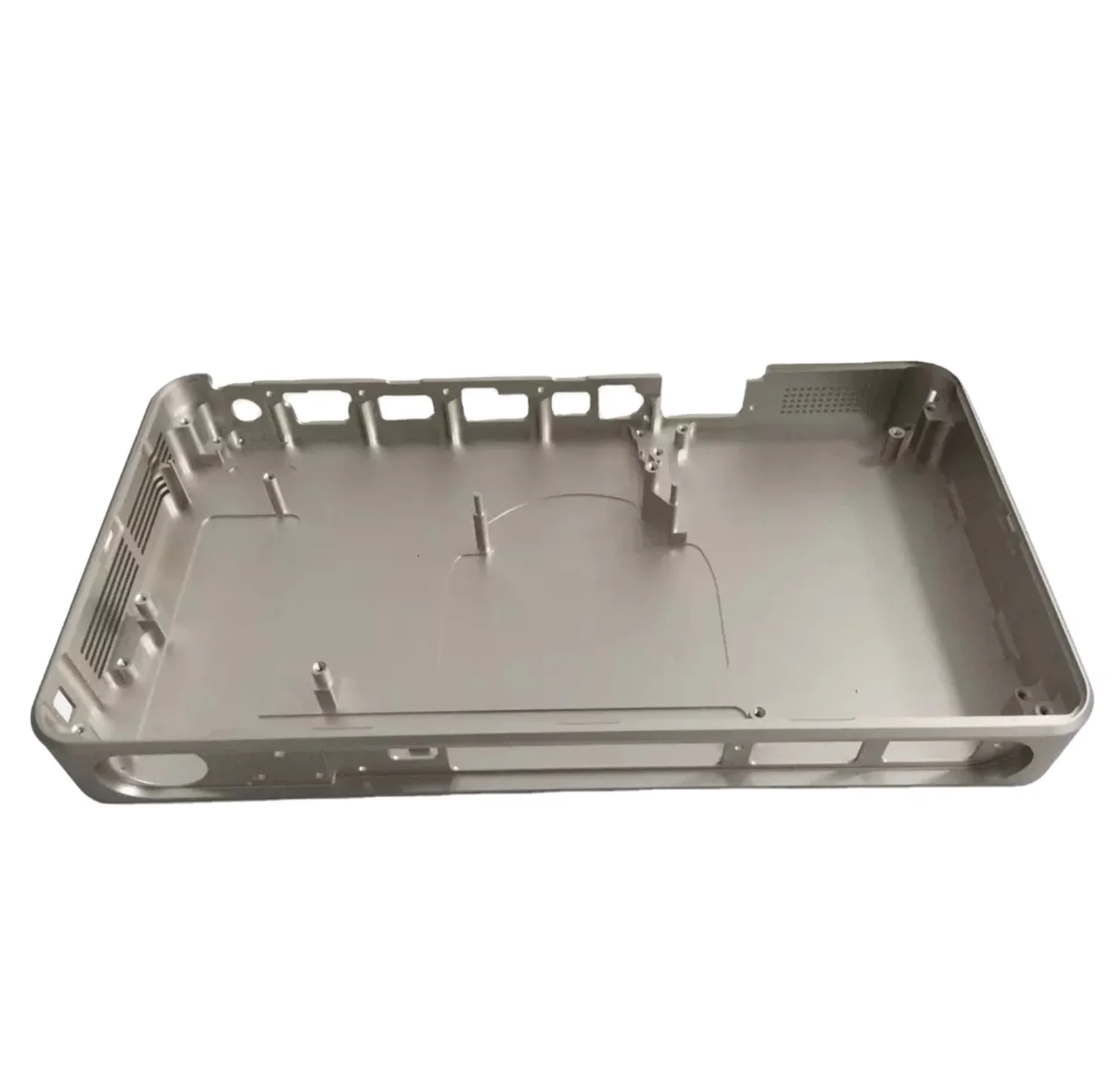 Rapid prototype CNC Milling Set top box aluminum enclosure case with surface brushing and anodizing