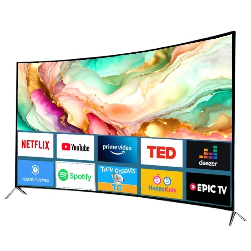 android tv sets Ultra HD curved television led 75 inch 4k smart