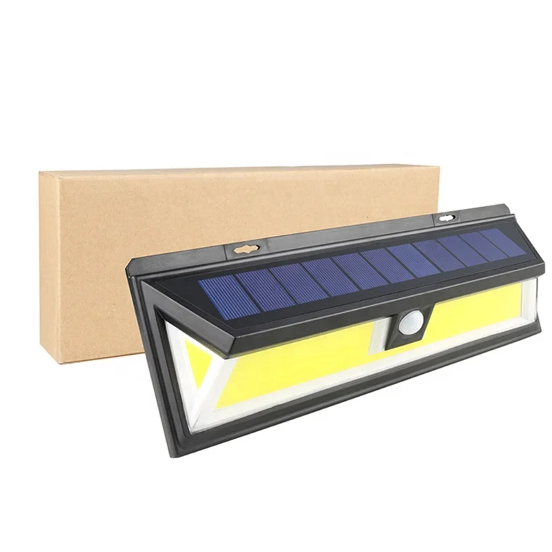 Brightenlux Manufacturer ABS Plastic 270 Degree Lighting Angel Most Powerful Wall Mount COB Led Solar Garden Light Sensor