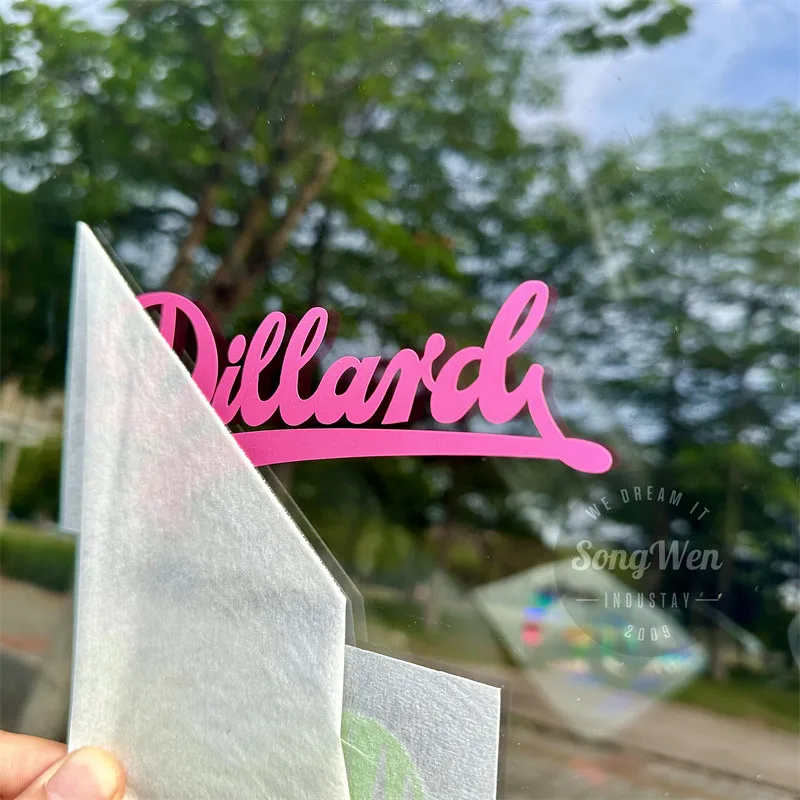 Custom Waterproof UV Resist Brand Logo Anime Vehicle Car Decals Die Cut Window Letter Labels Outdoor Vinyl Transfer Sticker