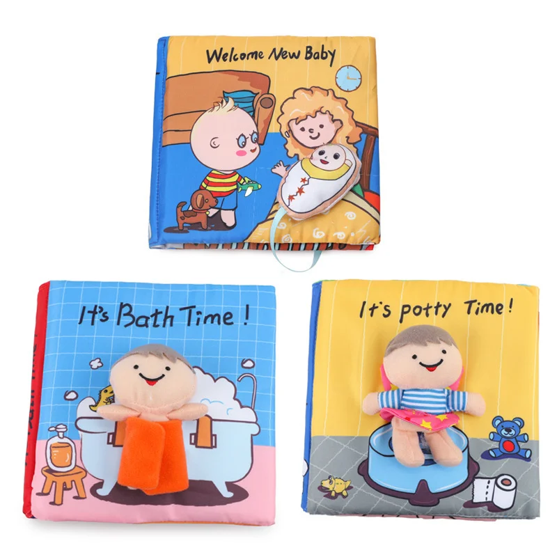 Baby cloth book early education cloth book washable cloth book 0-1 year old toys factory sale