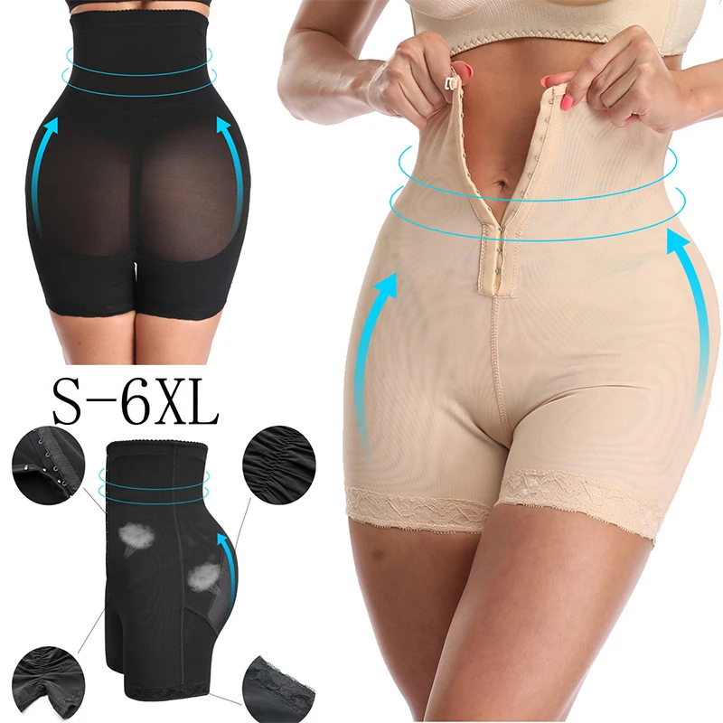 
New Women Body Shaper Plus Size Slim And Lift Shapewear Butt Lifter High Waist Tummy Control 