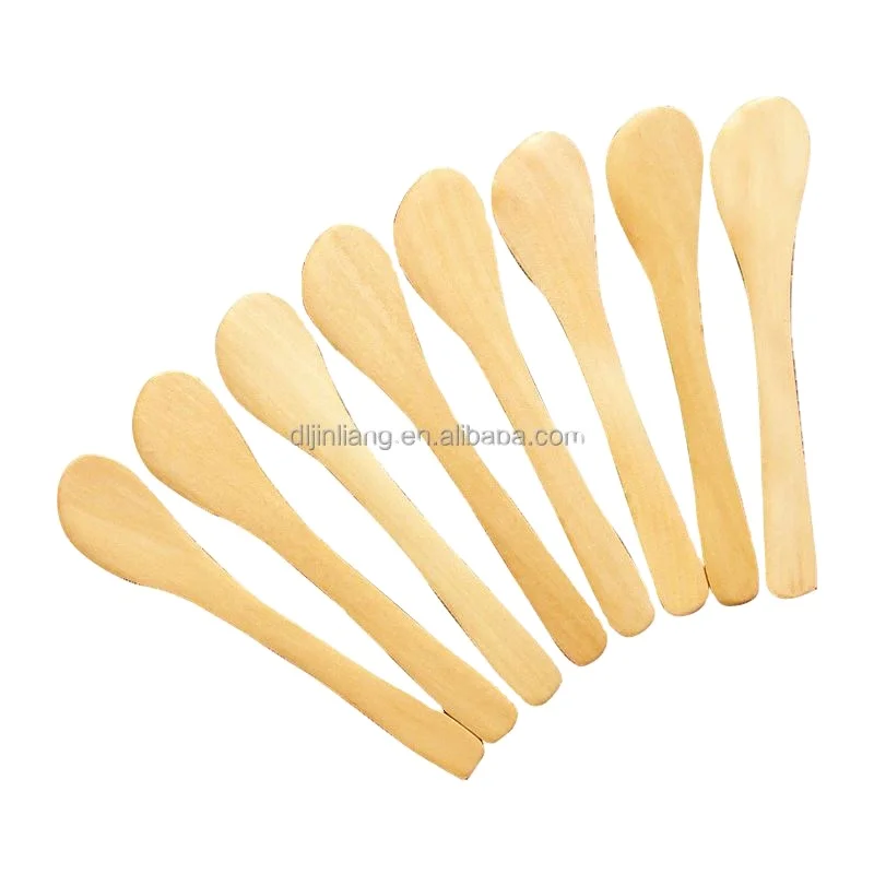Wholesale Bulk Cheap Small Tea Mini Solid Handmade Soup Acacia Wooden Spoon For Jam , Espresso Spoon Wooden Spoon