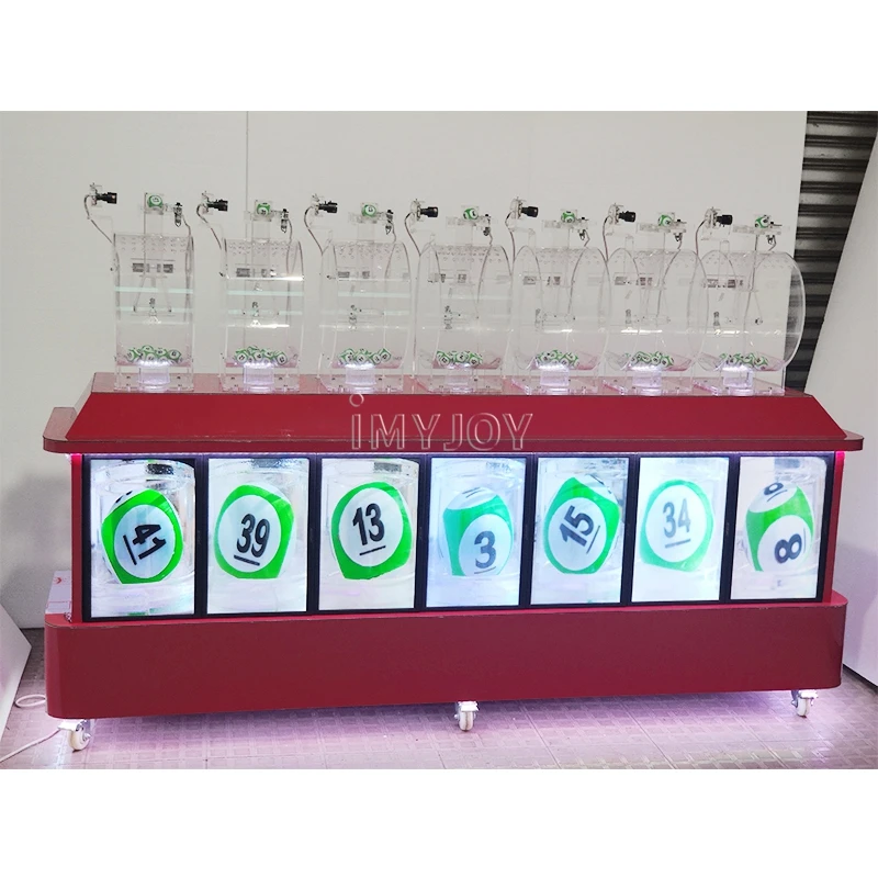 Professional keno lucky air driven 7D lottery equipment online draw machine with RFID automatic identification system