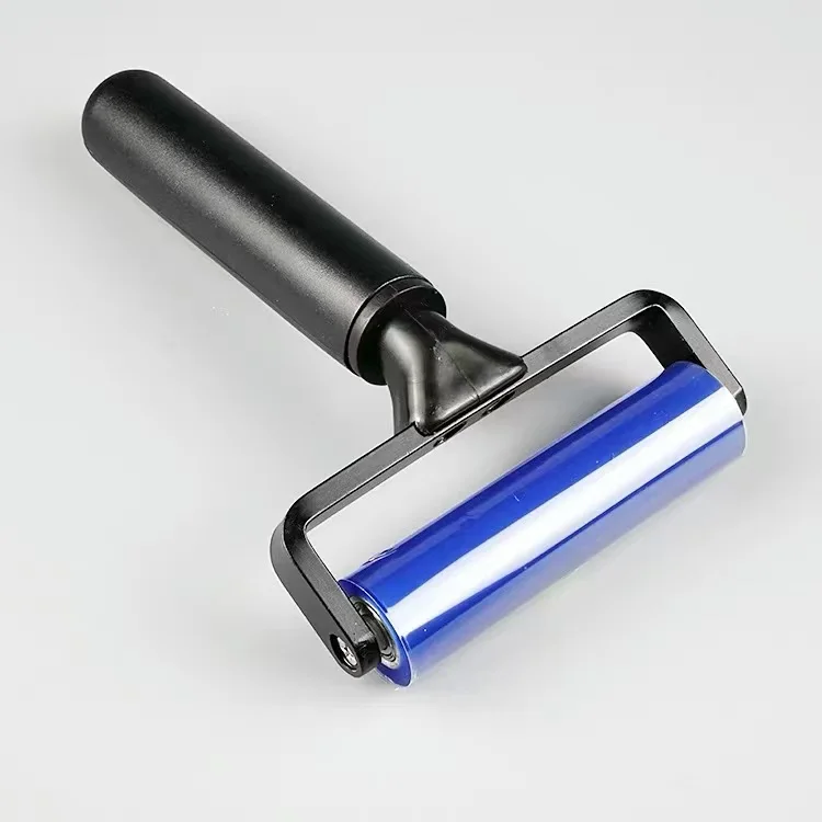 Cleanroom Sticky Rubber Roller Floor Industrial Cleaning Reusable Manual Silicone Sticky Roller