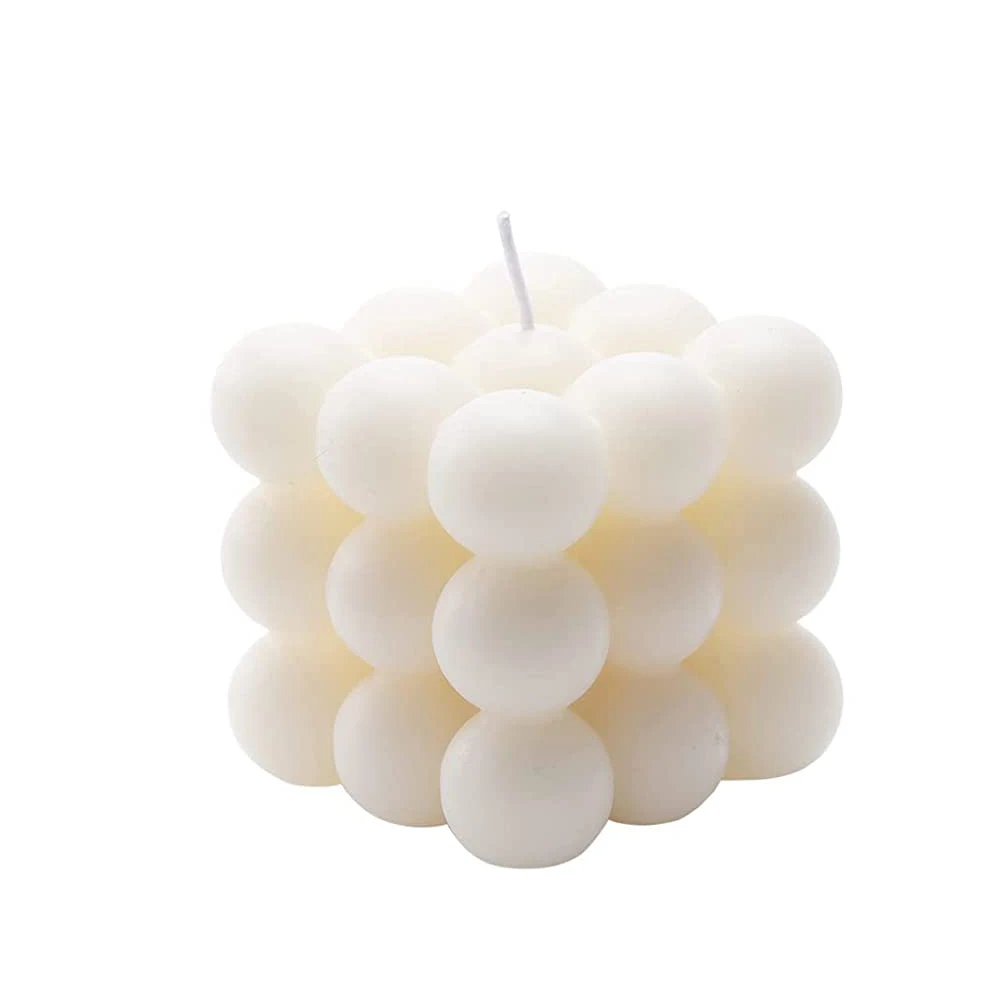 Hot Selling Bubble Candle Scented Soy Wax Cube Candle For Decorative