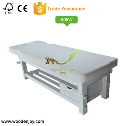 Elegant White spa bed 605W, Professional beauty & SPA massage bed