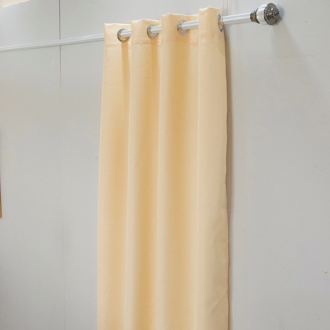 Hot Sale Customized Jacquard 100% Polyester Embossed Blackout Fresh Style Curtain Fabric