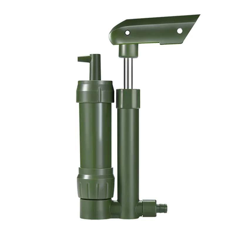 Outdoor portable hand pressure water purification emergency survival outdoor direct drinking mini pump filter