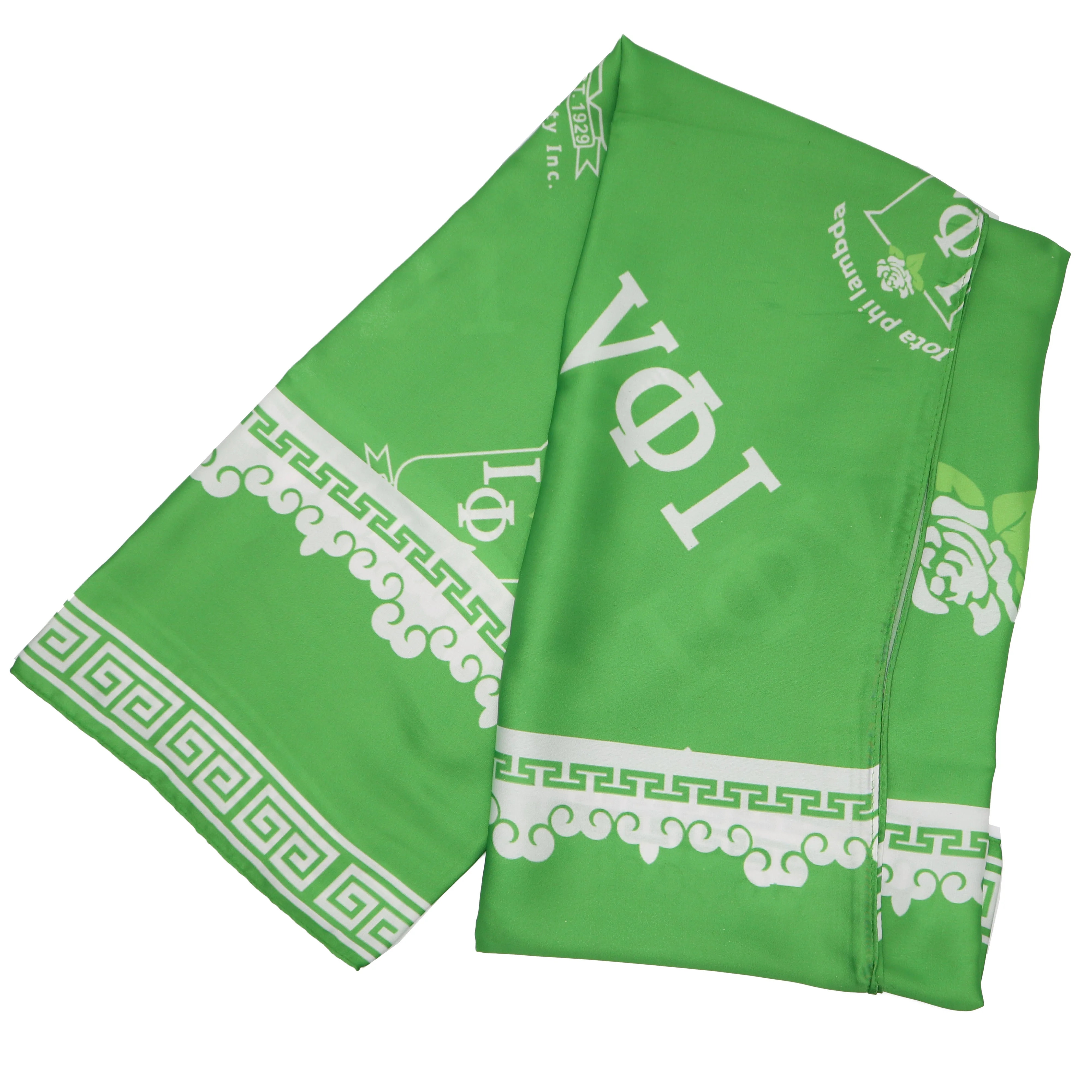Custom  IOTA PHI THETA Sorority Silk Scarf For Women zeta phi beta sorority scarfs