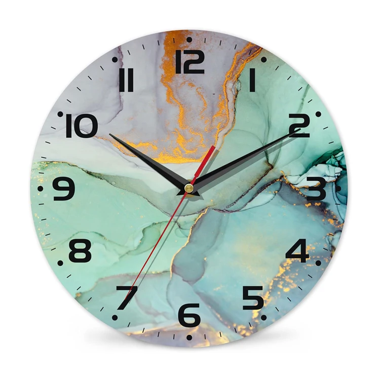 Factory direct sales round 25 inch wall clock tempered film dial for home decoration