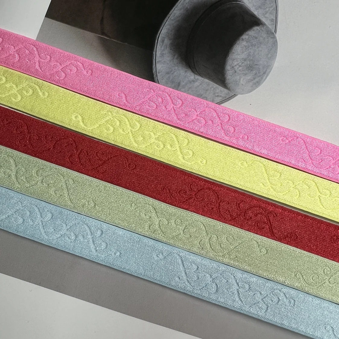 Custom 1.5CM Satin Elastic Band for Women Shiny Colors Sew Tape for Bra Strap Accessories for Home Textile and Belts