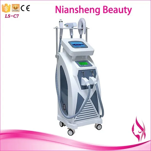 Multifunction 4 in 1 OPT  + Elight + RF + ND YAG Laser 4 In 1 Multifunction Facial Skin Care Beauty Machine