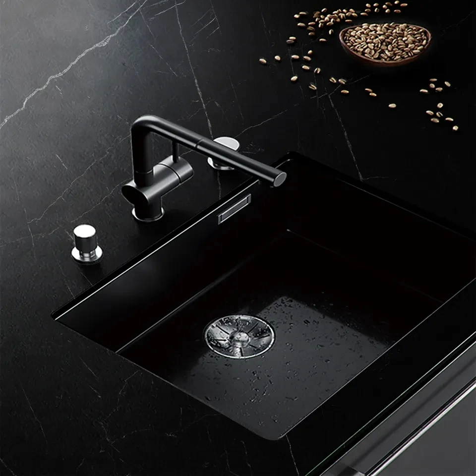Glossy Calacatta Stone Tiles Engineered Large Porcelain Slab Black Sintered Stone Slab