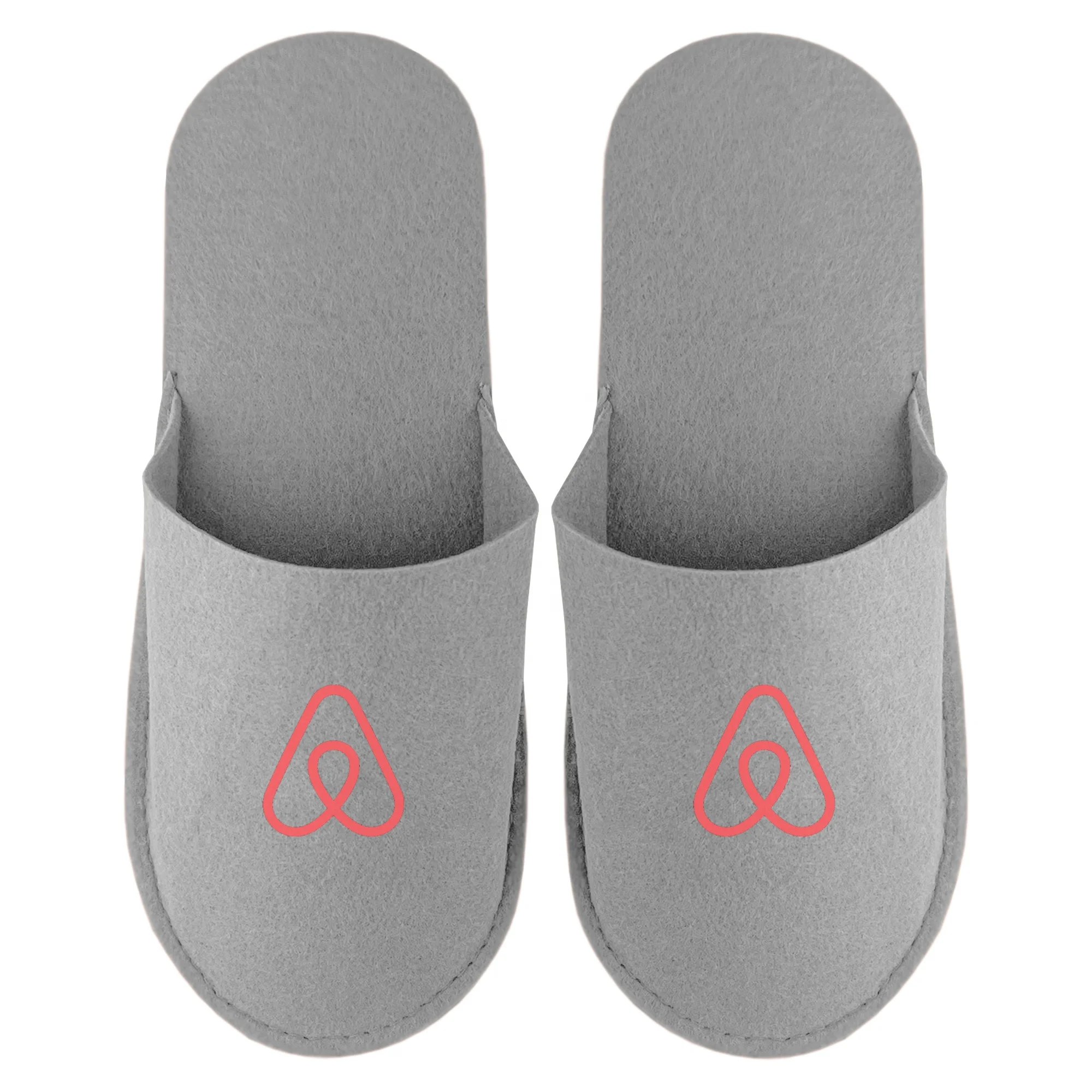 RPET Felt Sleepless Slippers Hotel Travel Perfect Wearable SL001 Promotional Gifts Custom Logo Sleepless Felt Slippers in Stock