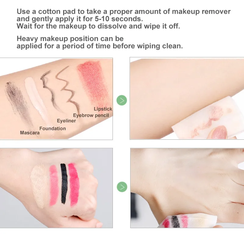 Best Deep Cleansing Skin Gentle Eye Lip Face Make-Up Remover Hydrophilic Makeup Remover Refreshing Moisturizing Liquid Water