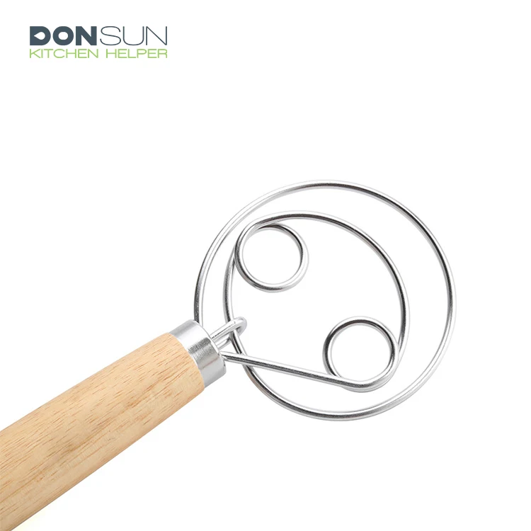 
13 inch Stainless Steel Egg Beater Danish Dough Whisk 