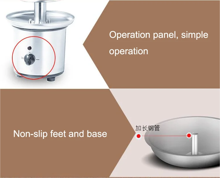 Shineho New Trend Product Manufacturers Supply Chocolate Melting Tempering Machine Electric Chocolate Fountain With CE